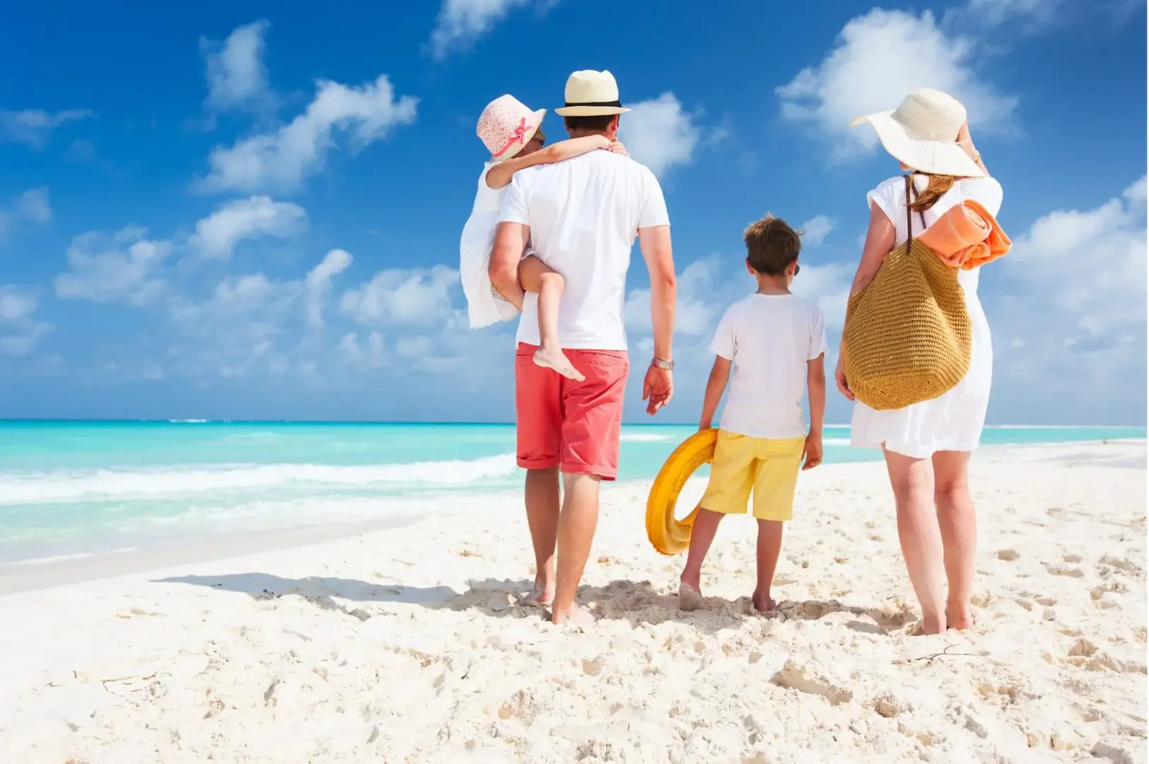 Familia de vacaciones en Riviera Maya